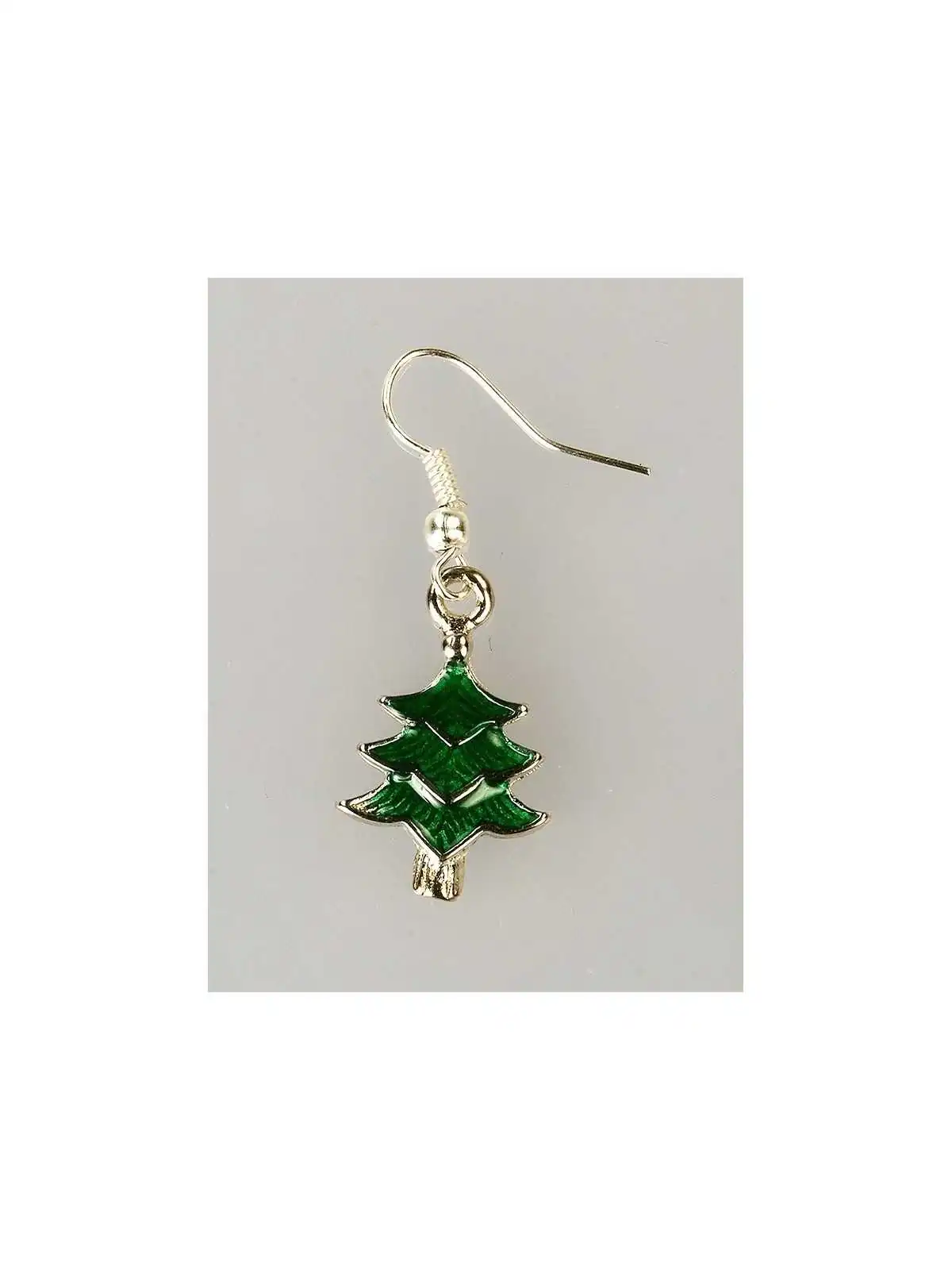 pendientes abeto verde de navidad