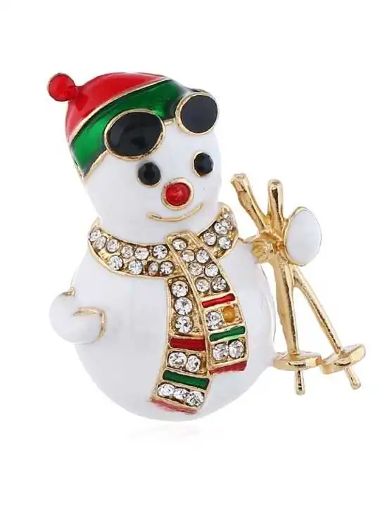 broche de navidad papa noel 