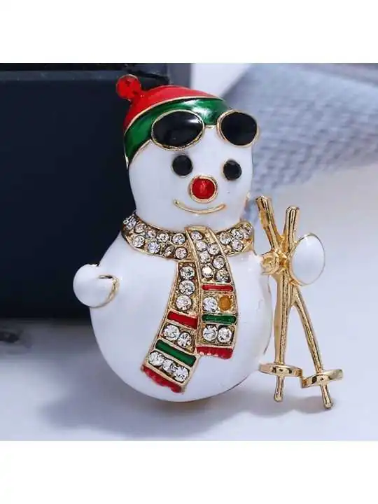 broche de esmalte papa noel 
