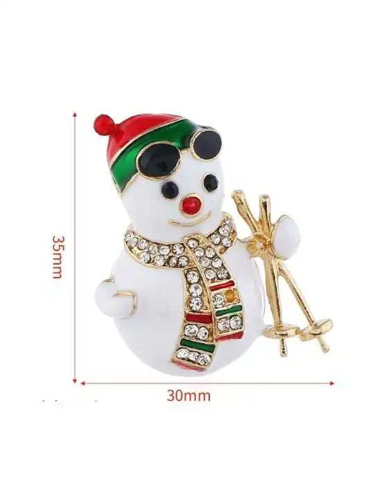 broche papa noel de navidad