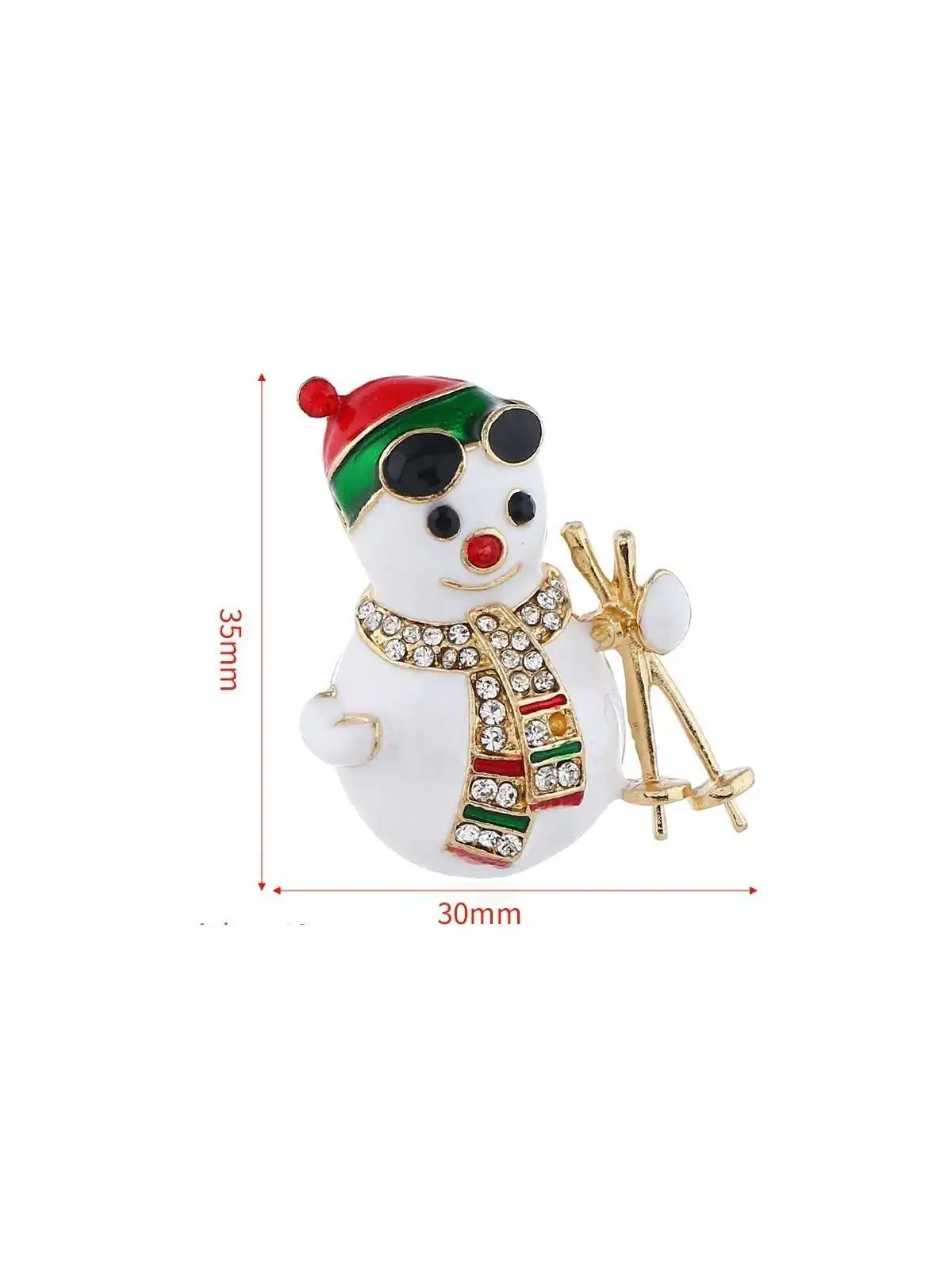 broche papa noel de navidad