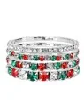 Brazaletes fantasía de cristal de la navidad