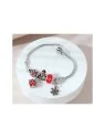 pulsera de charms de la navidad