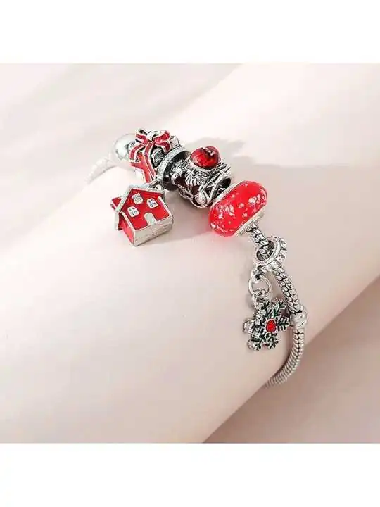 pulsera de la navidad con charms