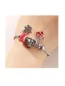 brazalete de la navidad con charms casita 