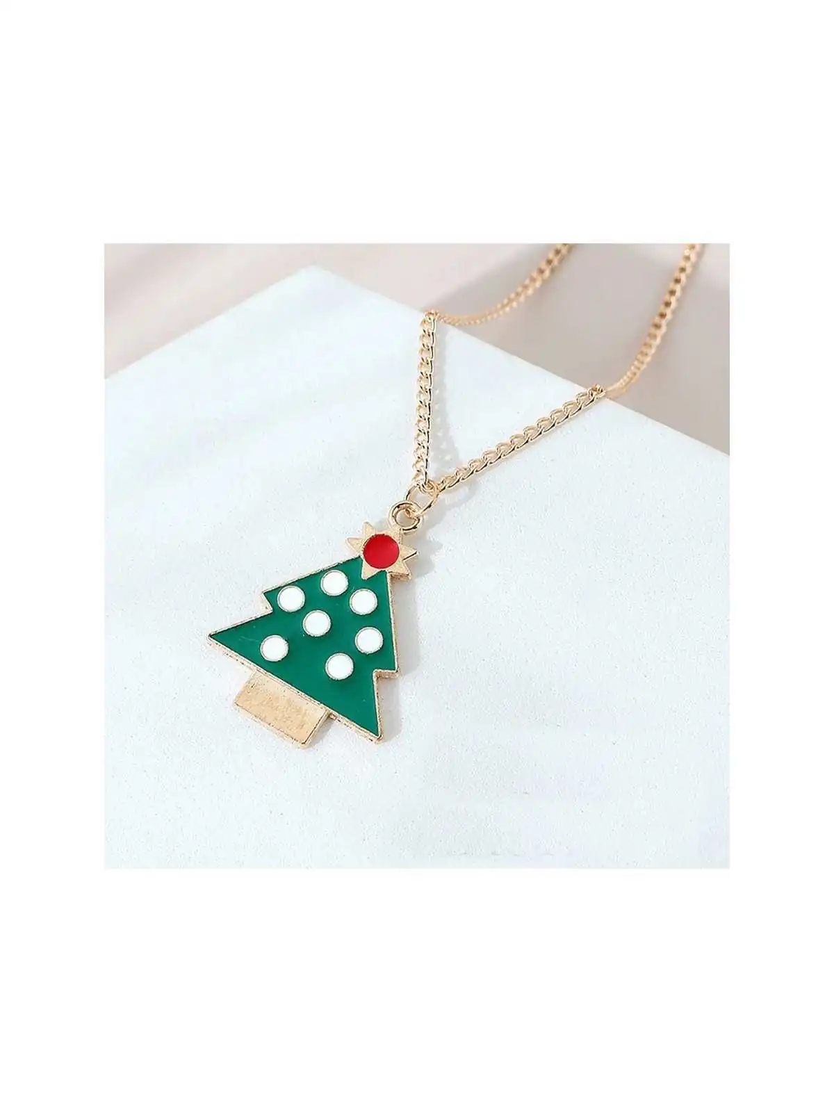collar abeto de la navidad 