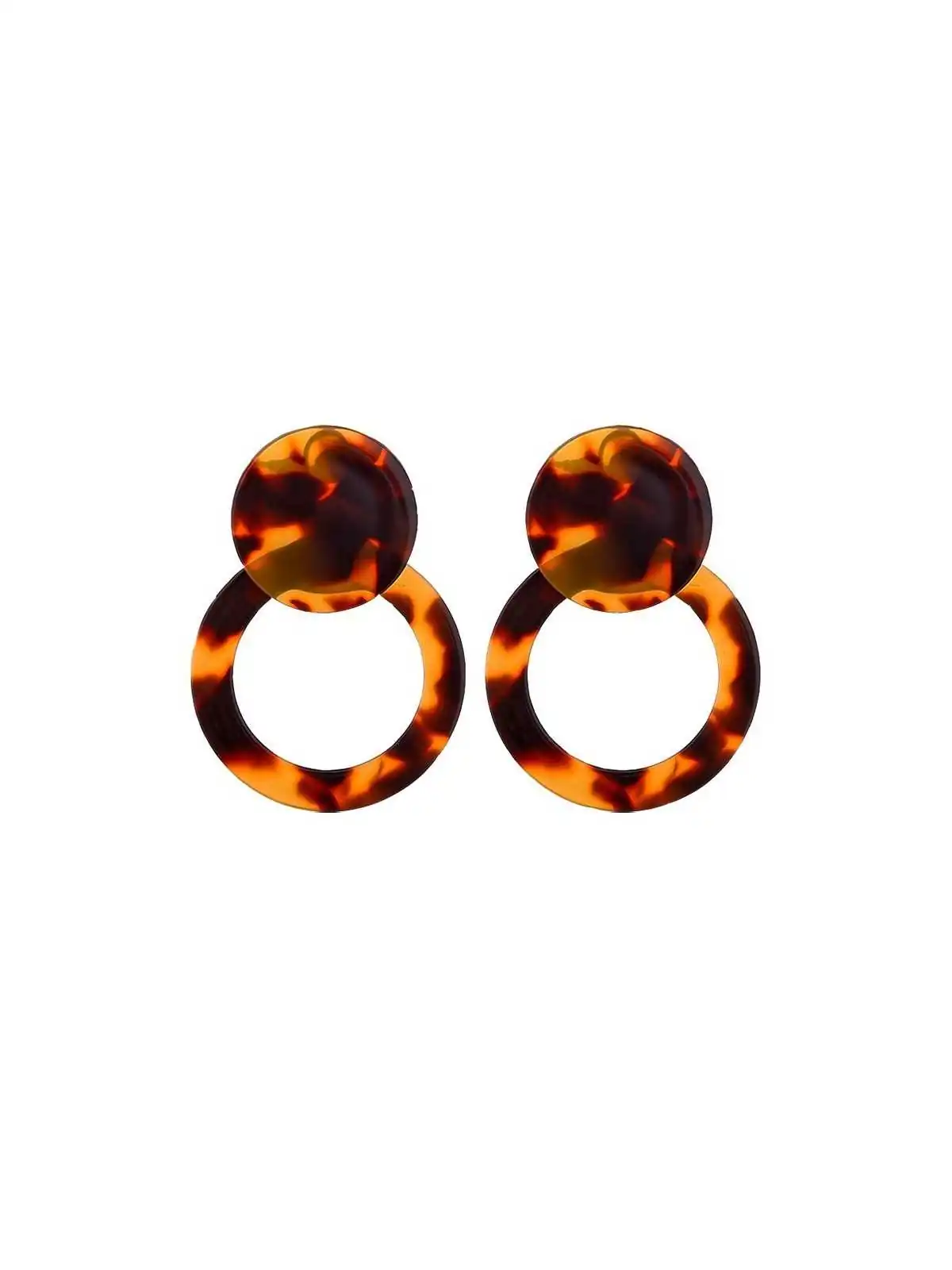 Pendientes resina de rarey disco y aro