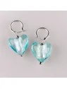 Pendientes azules de cirstal