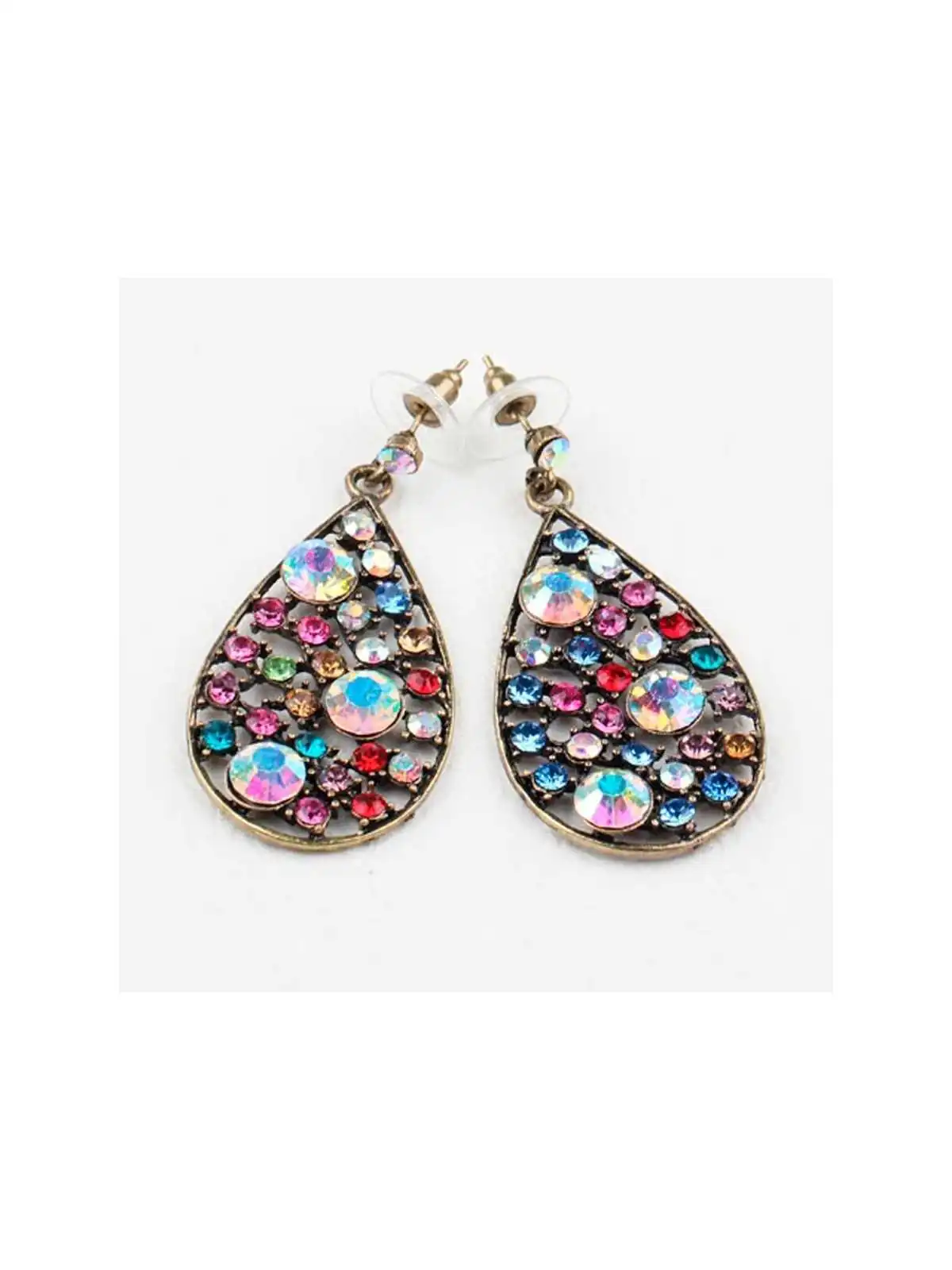 Pendientes de fiesta fantasía de color