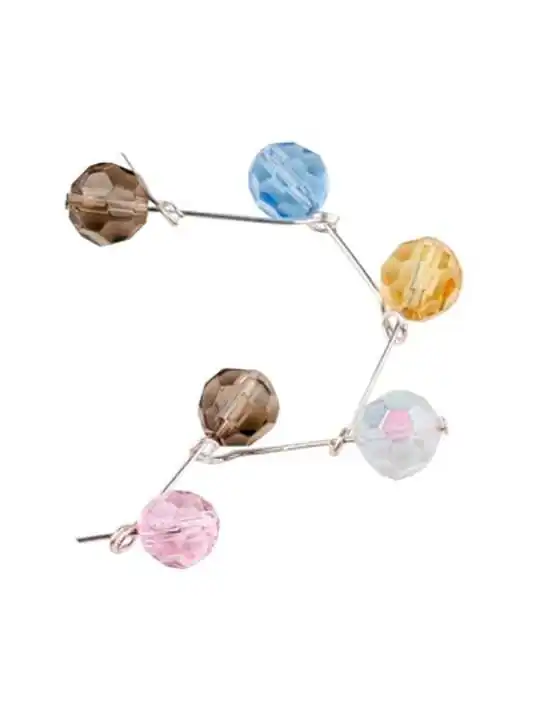 brazalete de cristales arcoiris y baldas