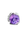 pendientes boton cristal amatista