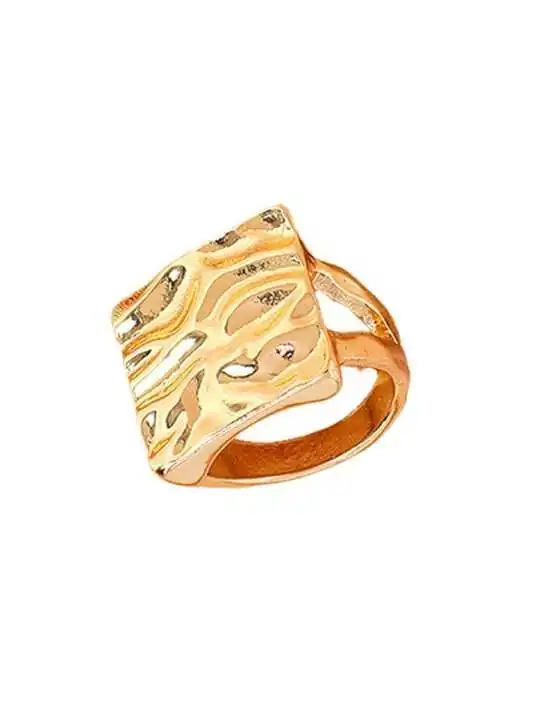 anillo sello dorado