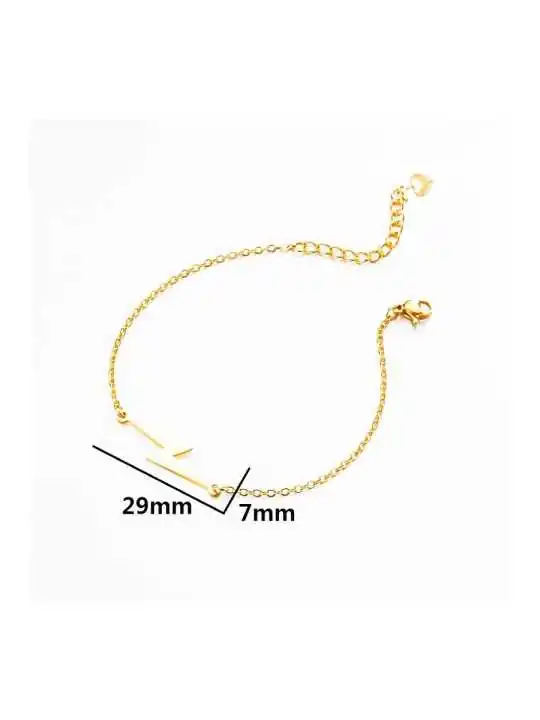 pulsera rayo dorado