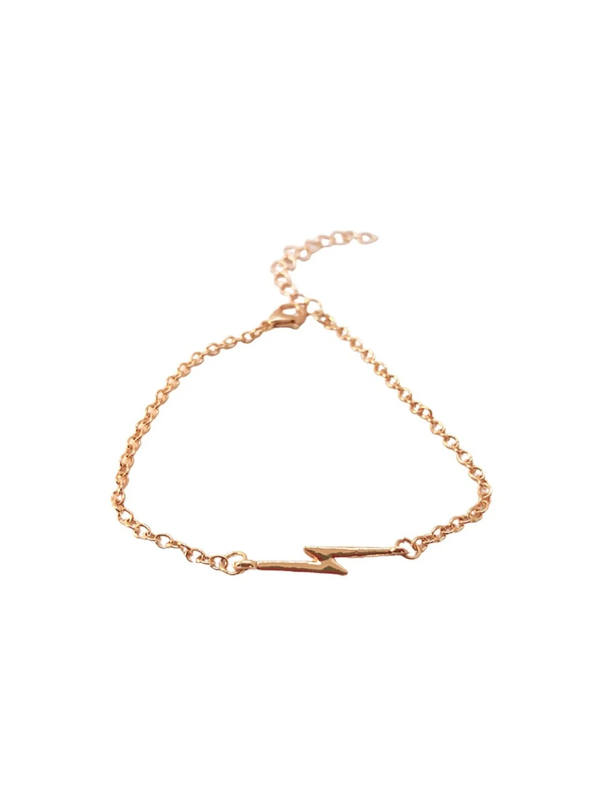 Pulsera dorada con raya