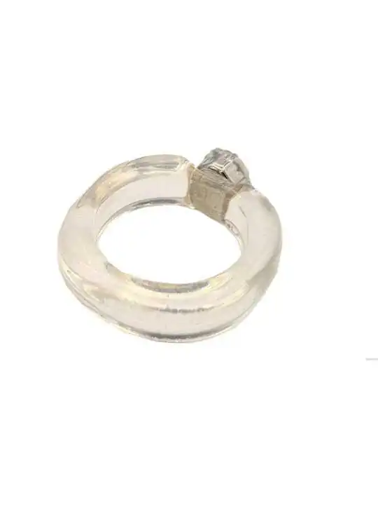 original anillo resina transparente