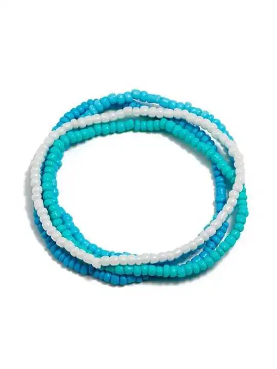 conjunto de chaquiras sinfoní azul 