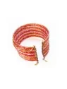 brazalete de chaquiras multicolor caldero