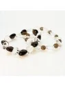 pulseras de cristales transparentes y ahumados