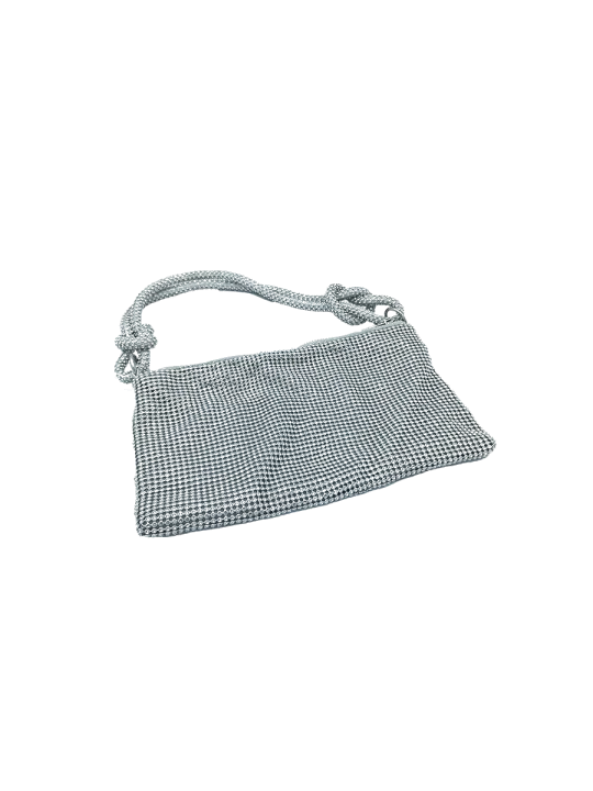 cartera de fiesta diseño plateado