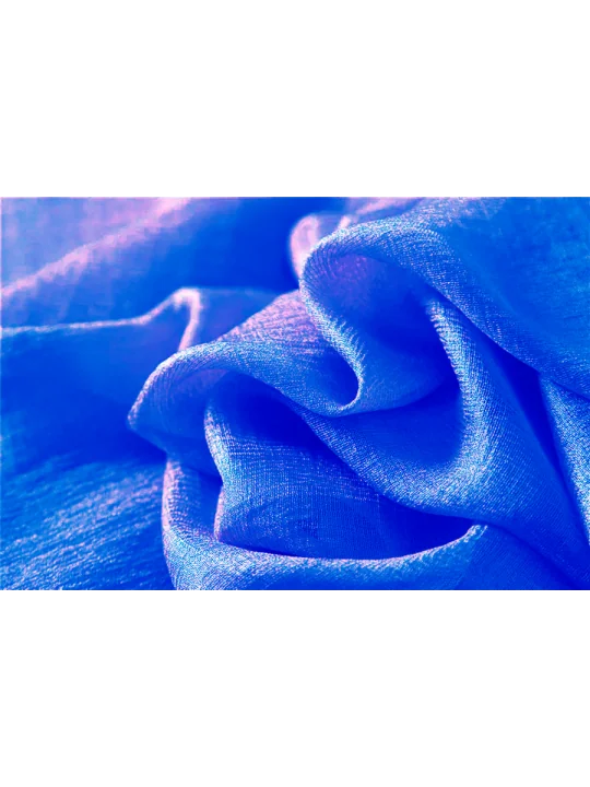 pañuelo largo estilo pashmina algodon azul