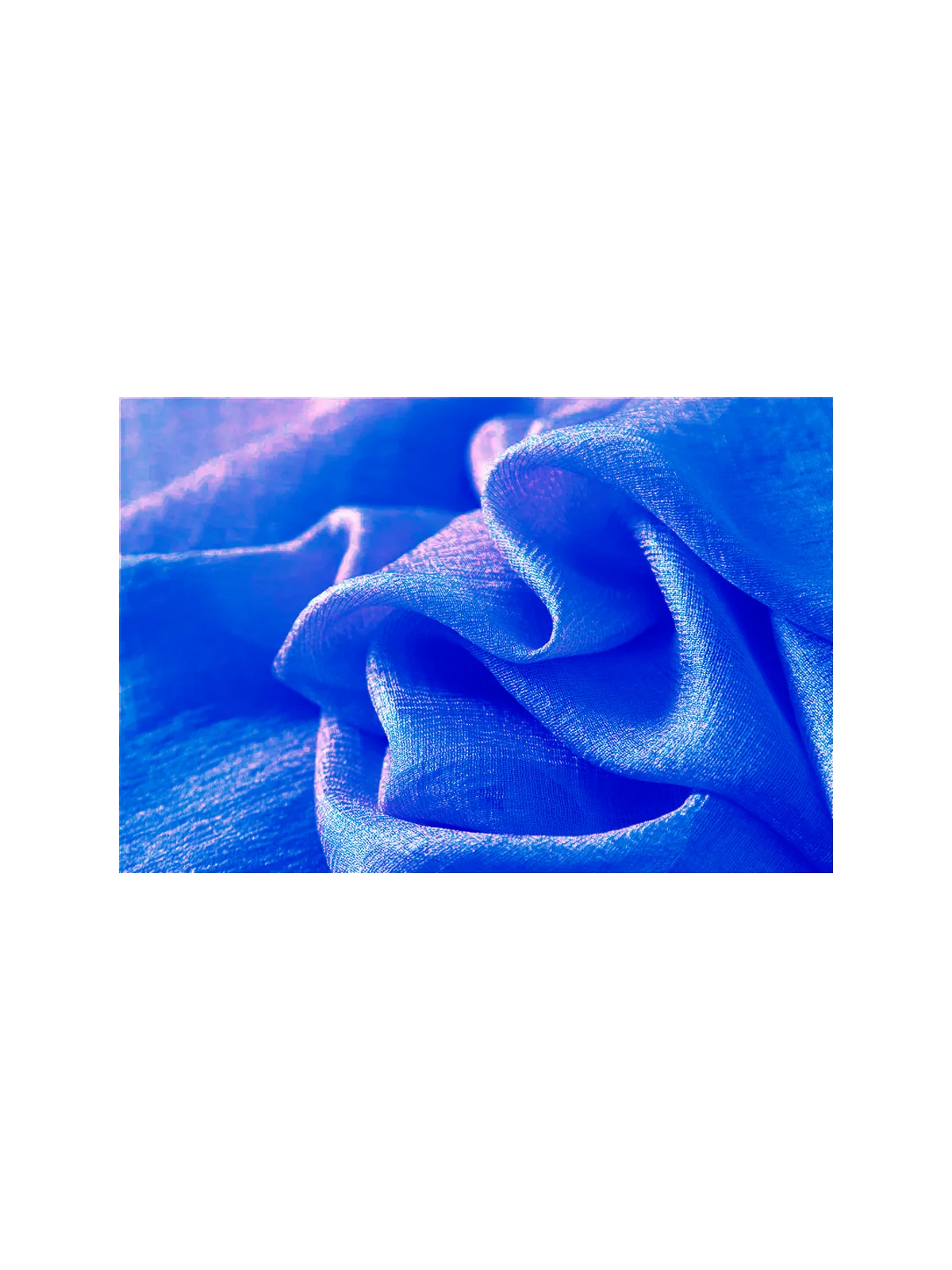 pañuelo largo estilo pashmina algodon azul