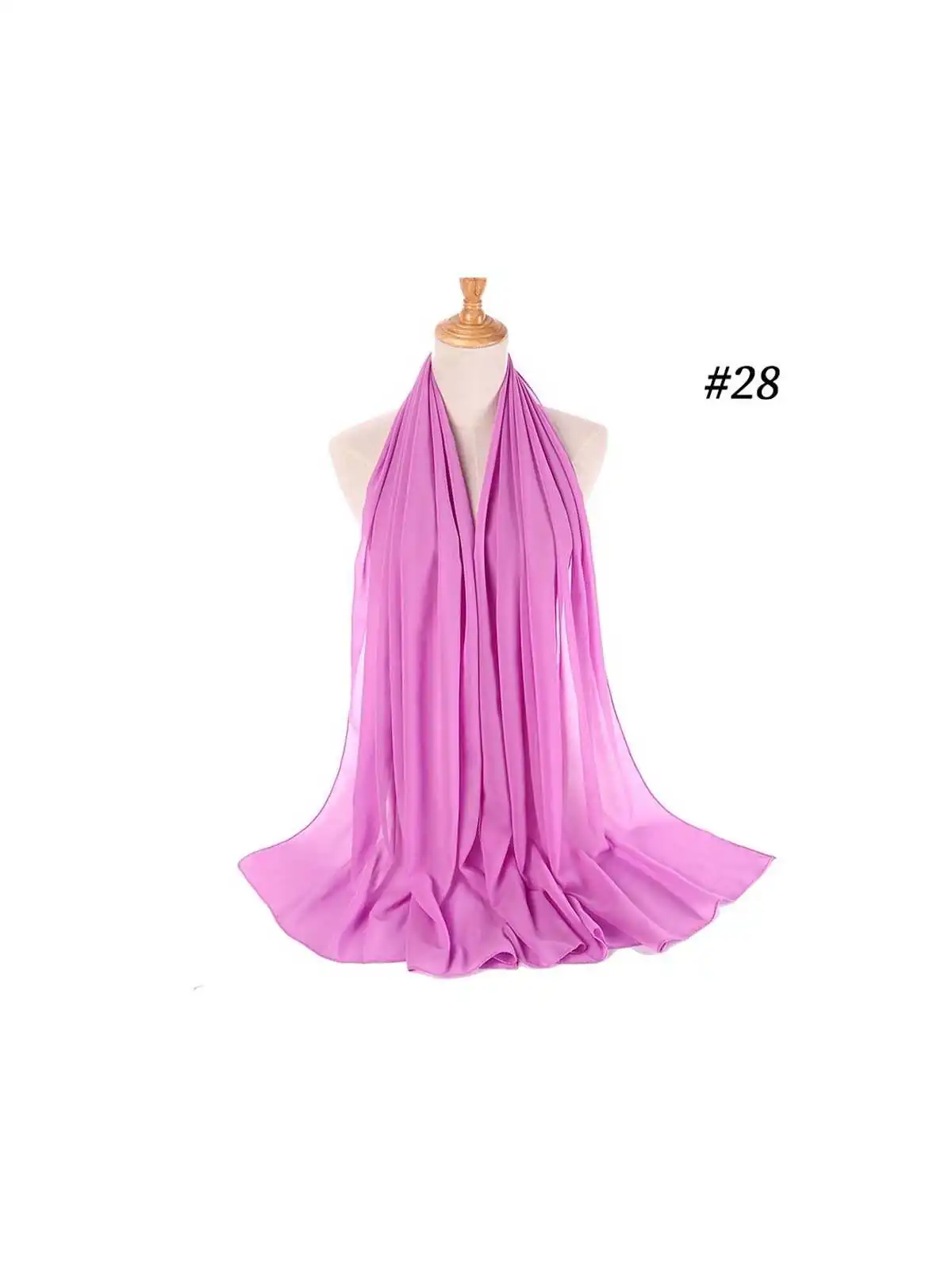 pañuelo largo de algodon hippie fucsia