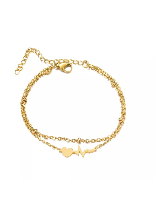Pulsera con cardiograma y corazon
