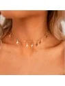 Collar gargantilla con rayos dorados