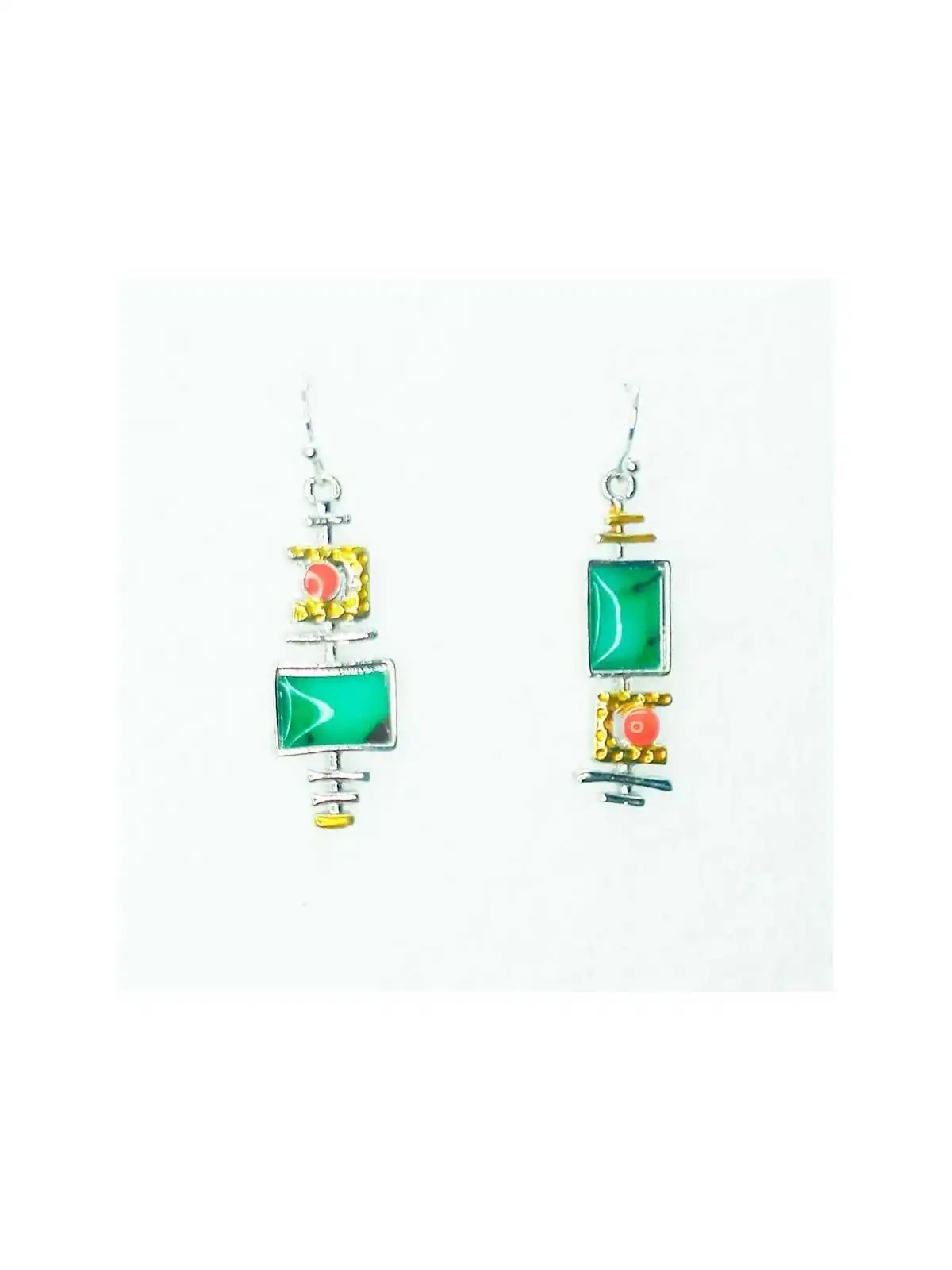 pendientes de esmalte estilo inverso 