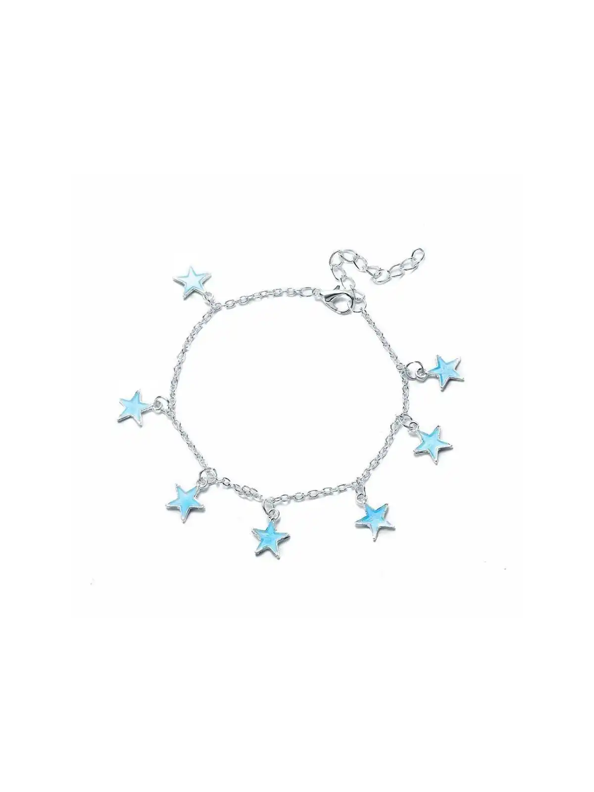 Tobillera con Estrellas Azules