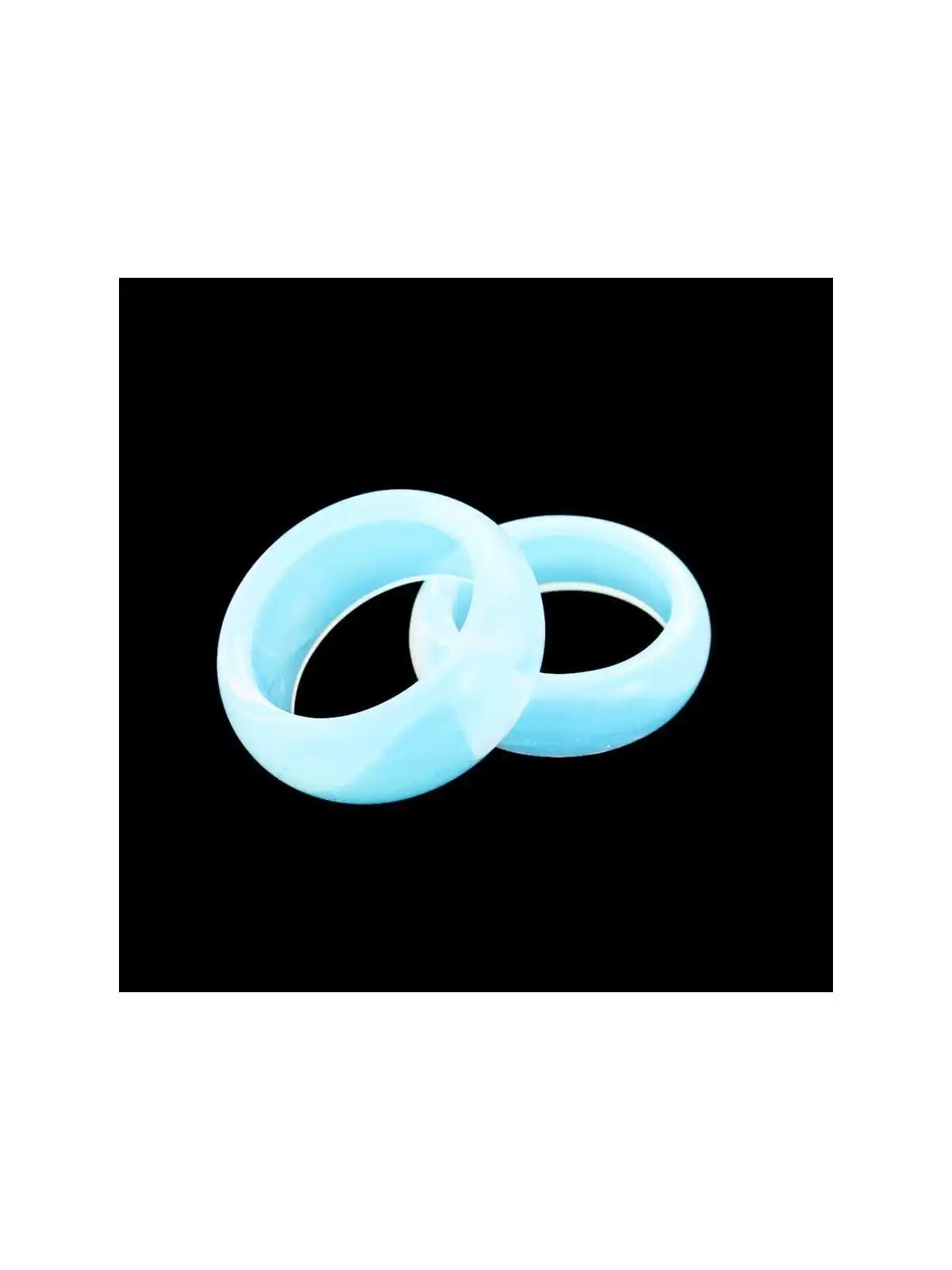 anillo banda opalo translucido