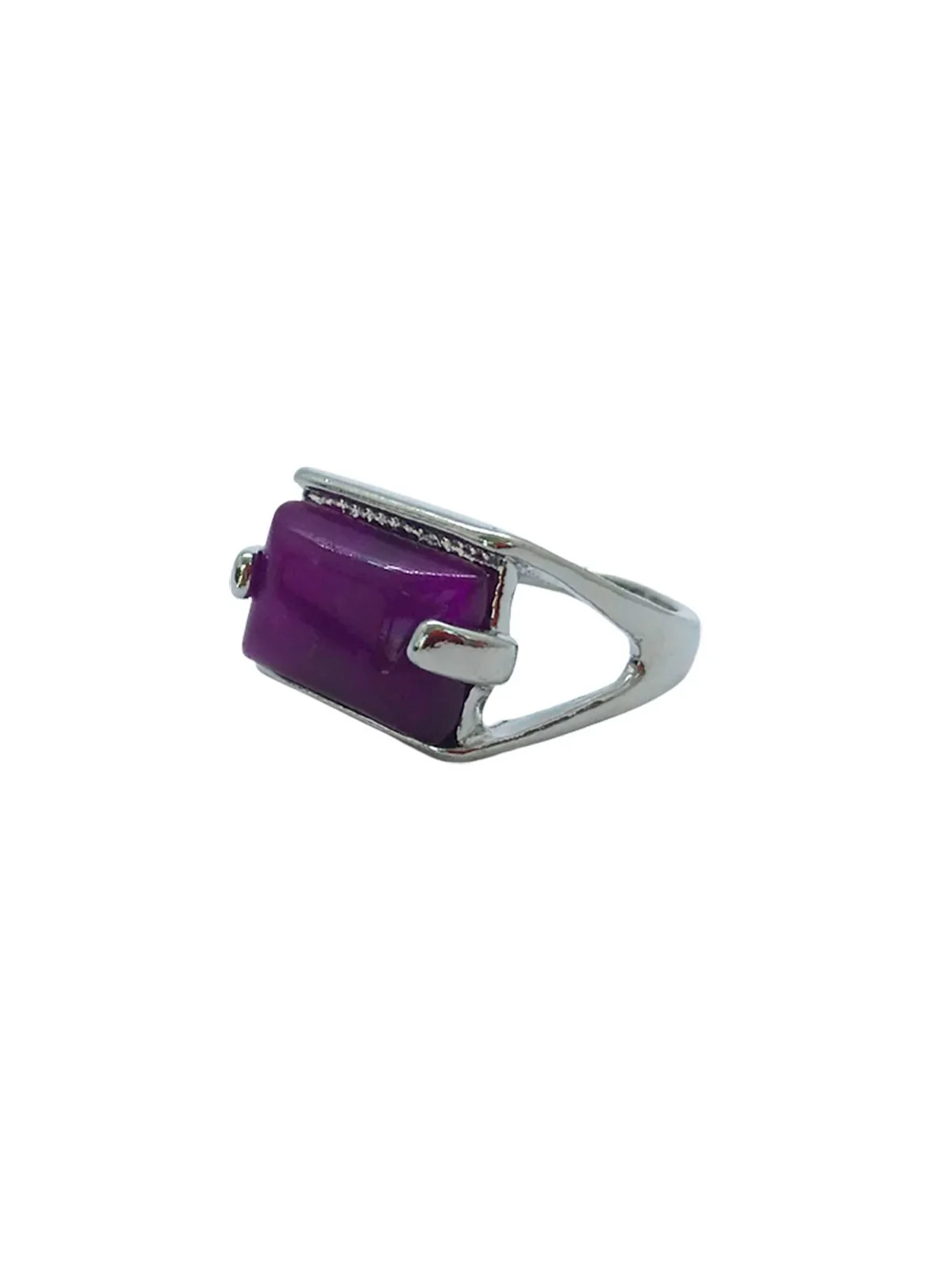 anillo sello violeta jade
