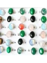 Anillos Ovalados de piedras Semipreciosas