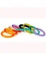 conjunto de anillos agata translucida de colores