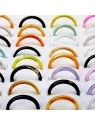 conjunto de anillos agata translucida de colores