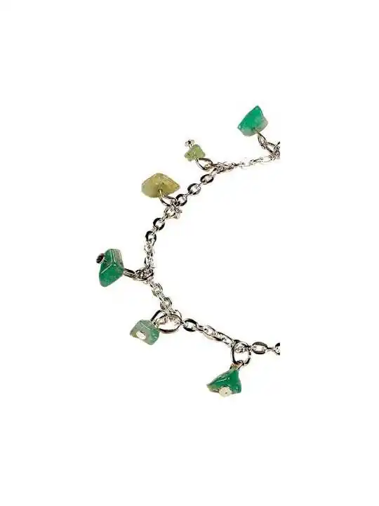 Detalle Brazalete fino piedras semipreciosas aventurina