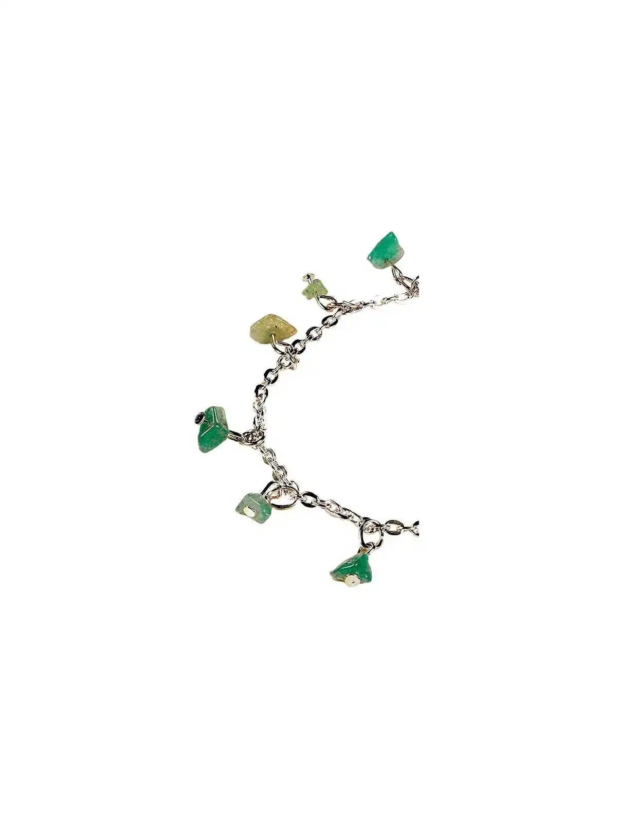 Detalle Brazalete fino piedras semipreciosas aventurina