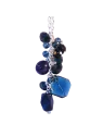 Detalle agatas azules y cristales azules