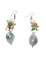 preciosos pendients con piedras del amazonas