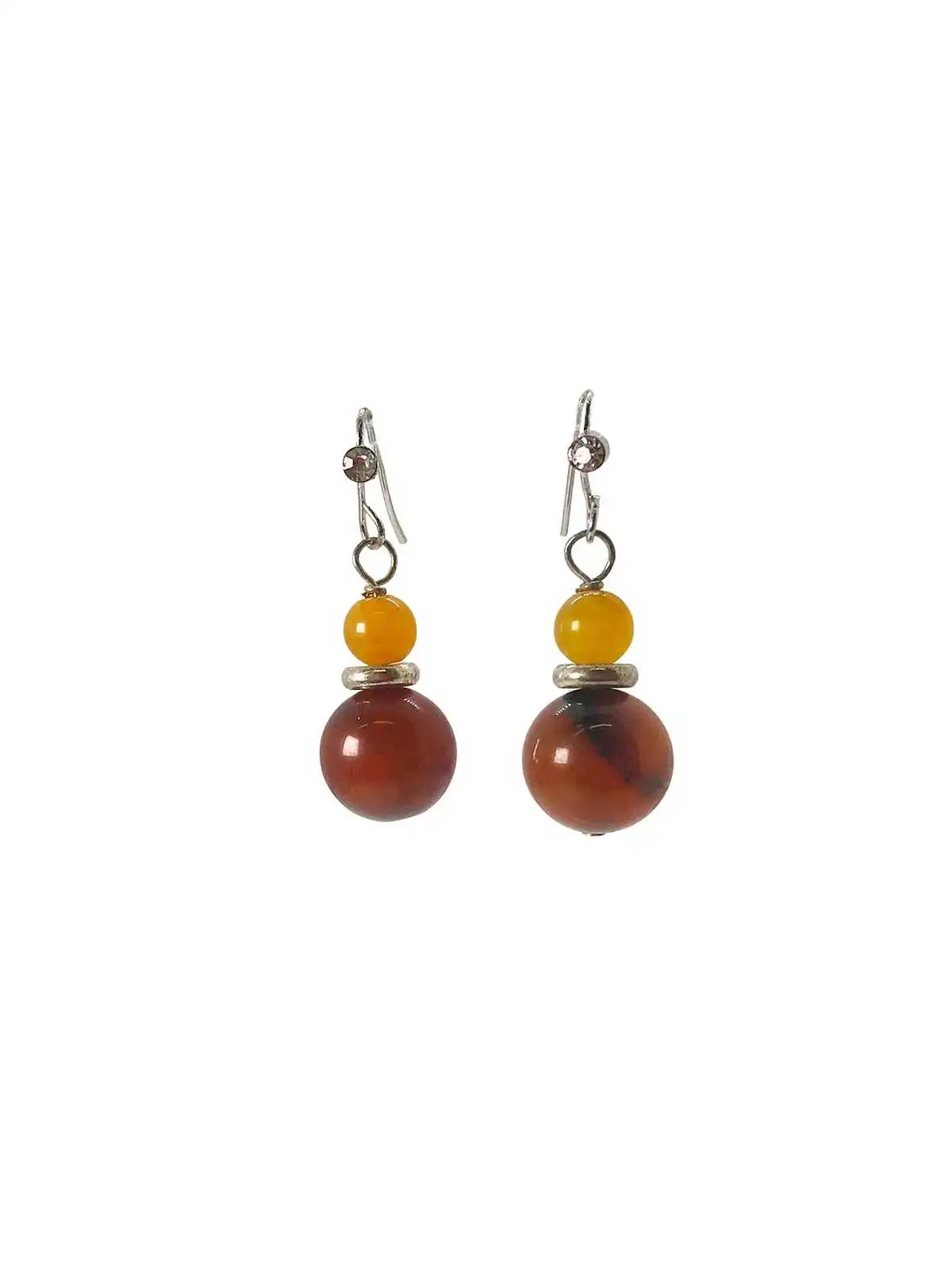 pendientes de bolitas de jade