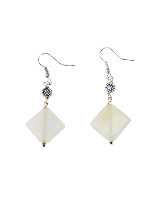 pendientes de agata rombo