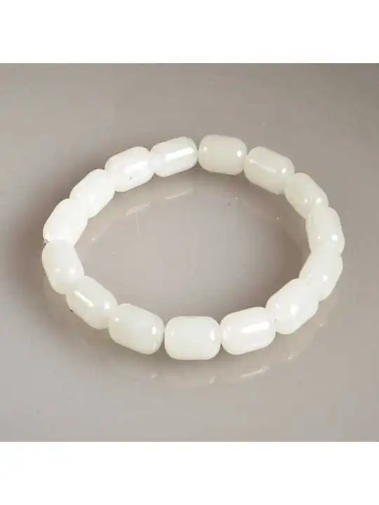brazalete extensible cuarzo blanco