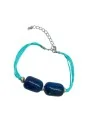 pulsera agatas cilindro azul