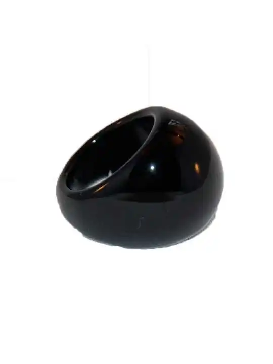 Anillo Sello de agata negra