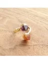 anillo de citrino y amatista