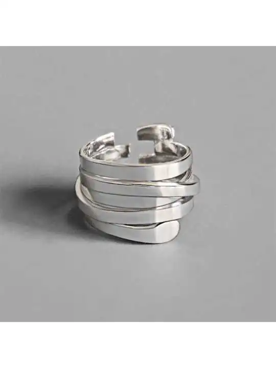 anillo puzle metal p lateado