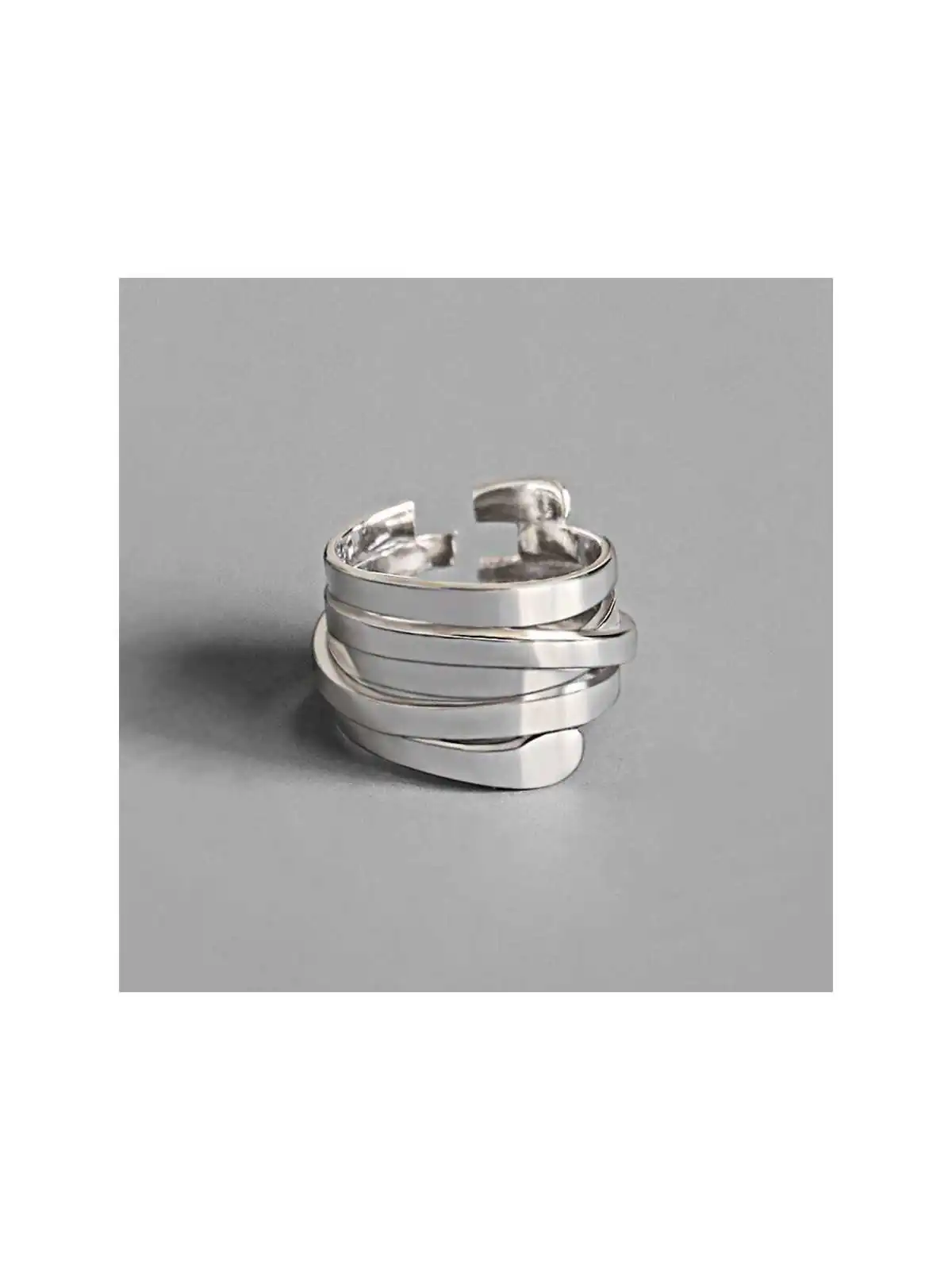 anillo puzle metal p lateado