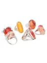 anillos sello de agata fuego