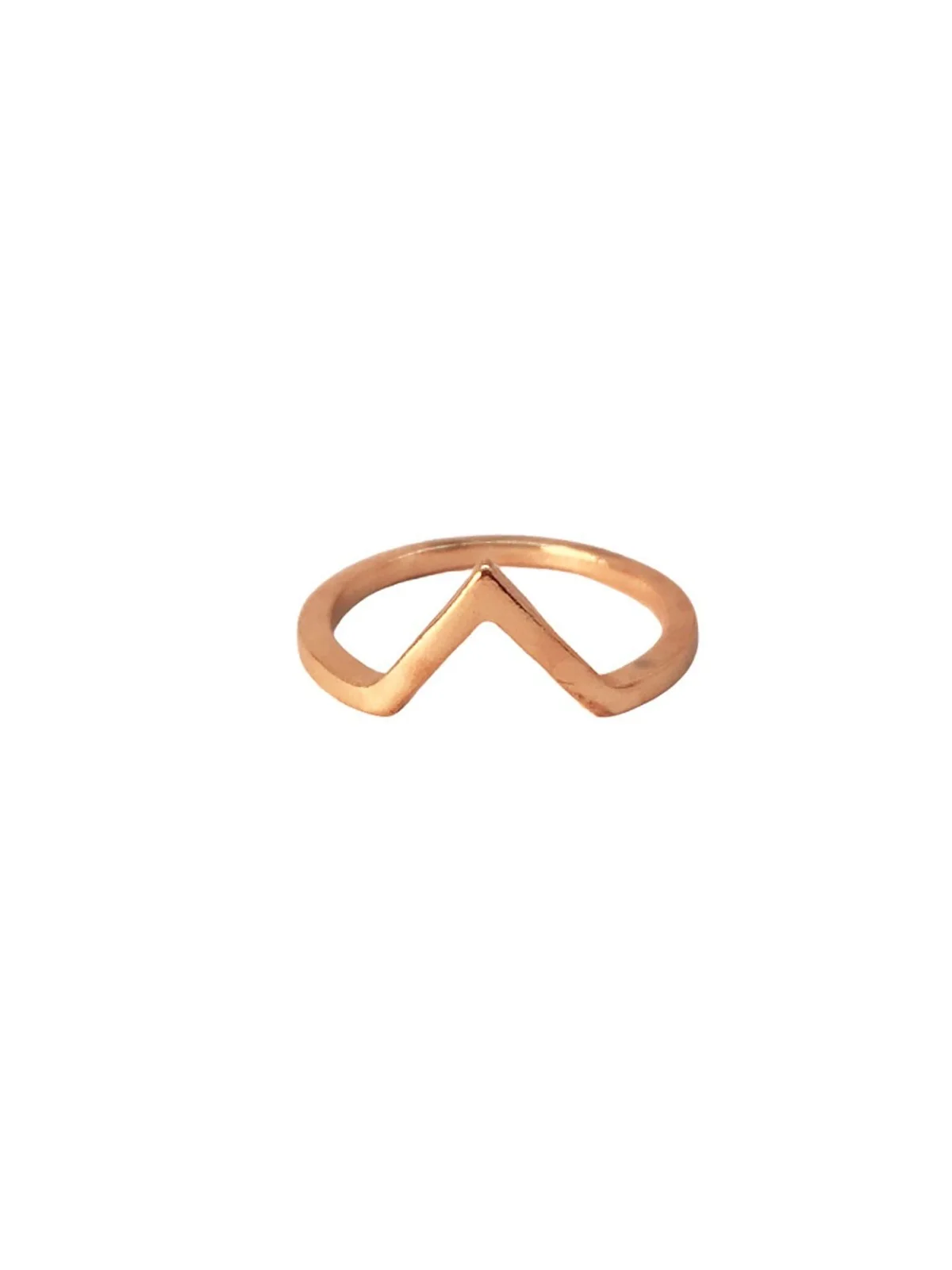 anillo dorado triangulo