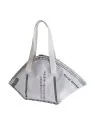 bolso de lona mascarilla blanco